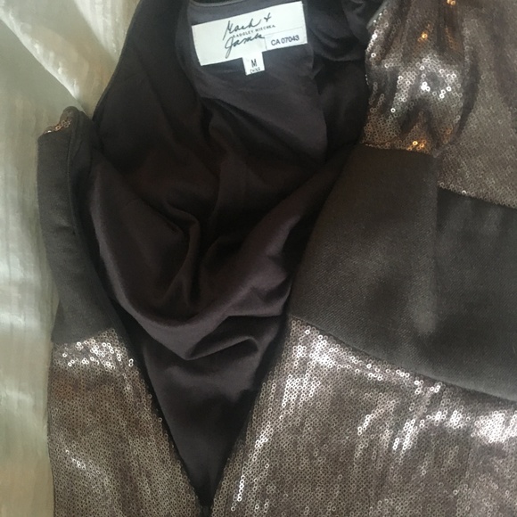 NWOT Rose Gold Sequin Badgley Mischka Dress - Picture 8 of 8